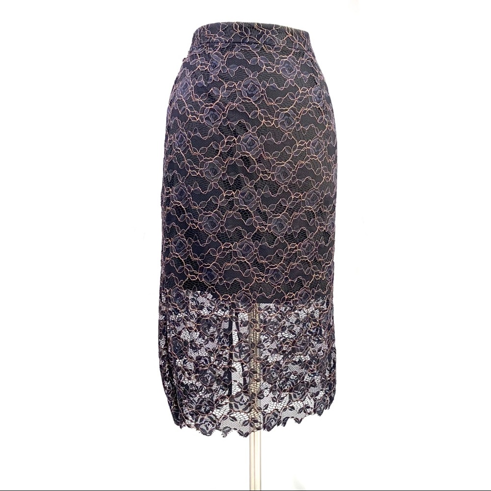 THE LETTER Lace Pencil Skirt NWOT SZ M
